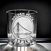 Crystal Rocks Glass with Basketball design on bottom
